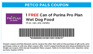Free Can of Purina Pro Plan