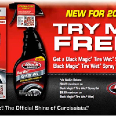 Free Black Magic Tire Wet Gel or Wax With Mail-In Rebate