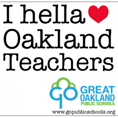 Free "I Hella Love Oakland Teachers" Sticker