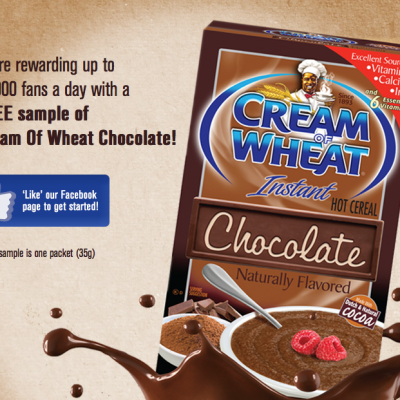 Free Chocolate Cream Of Wheat Samples: 10,000 Daily