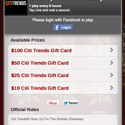 Citi Trends Gear Up For The Holiday Giveaway