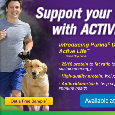 Free Sample of Purina Active Life Dog Food