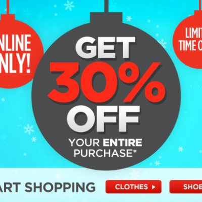 Sports Authority: 30% Entire Order Online