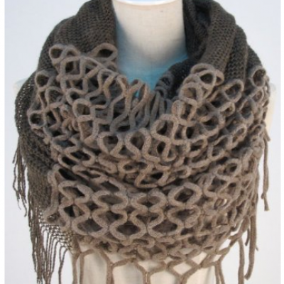 Women's Knitted Winter Scarf With Tassels Only $4.55 + Free Shipping