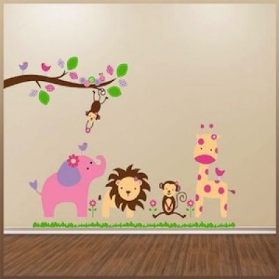 Jungle Animal Decal Wall Art Only $4.69 + Free Shipping
