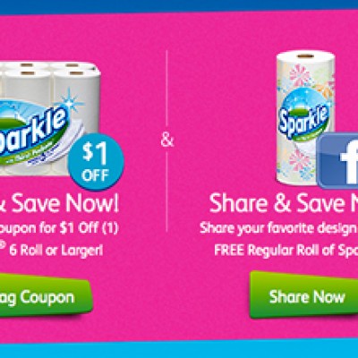 Sparkle Paper Towels Share & Save