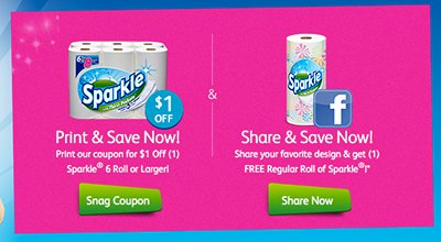 Sparkle Paper Towels Share & Save