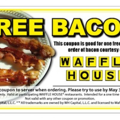 Waffle House: Free Bacon