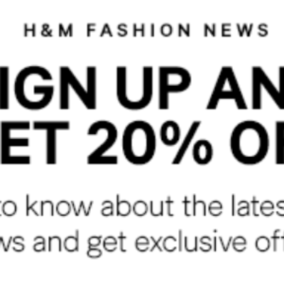 H&M Fashion News: 20% Off One Item