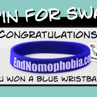 Spin For Swag: Free End Nomophobia Wristband