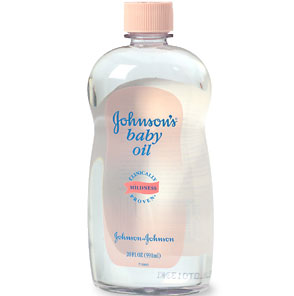 Bottle of Johnson's Baby Oil