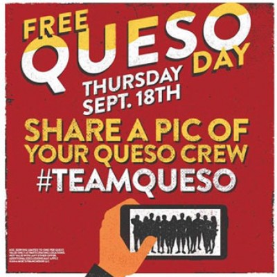 Free Queso Day at Moe's Southwest Grill
