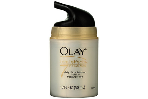 Bottle of Olay Total Effects Daily Moisturizer