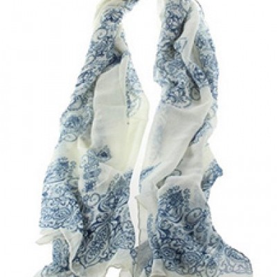 Porcelain Pattern Scarf Only $2.59 + Free Shipping