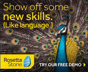 Peacock and Rosetta Stone offer
