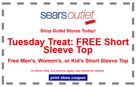 Sears Outlet Tuesday Treat coupon