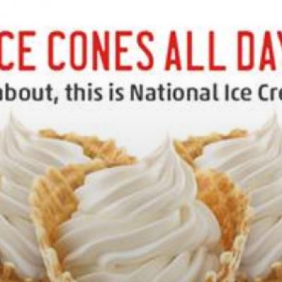 Sonic: Half Priced Cones Sept. 22nd