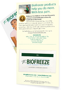 Bio freeze Samples packet