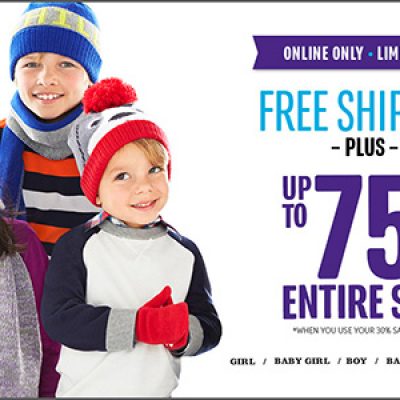 The Children's Place: Free Shipping + Up To 75% Off Entire Site