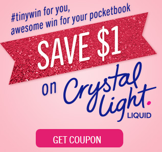 Crystal Light Liquids coupon offer in pink