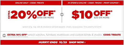 JCPenney Halloween Sale