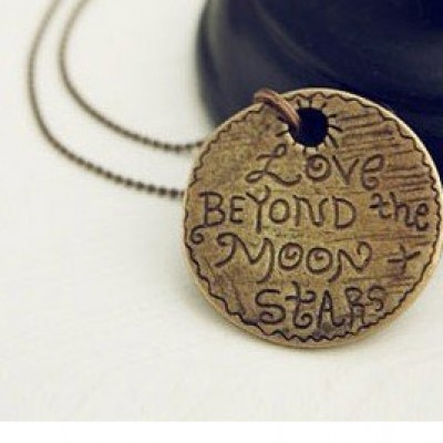 Love Beyond the Moon & Stars Pendant Just $3.24 + Free Shipping