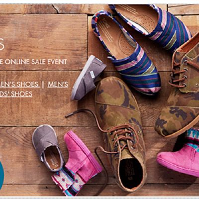 Nordstrom Rack: TOMS Shoes Sale Event