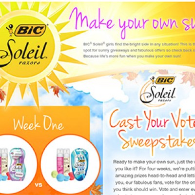 BIC Soleil Cast Your Vote Sweepstakes