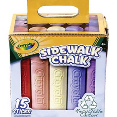 Crayola Sidewalk Chalk 15-Ct Tray Only $5.10 (Reg $15.99)