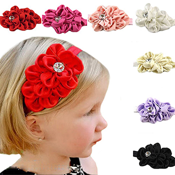 Girls Chiffon Flower Headband