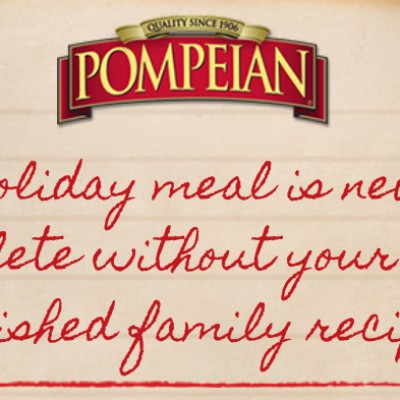 Win A Personalized Bottle Of Pompeian Extra Virgin Olive Oil