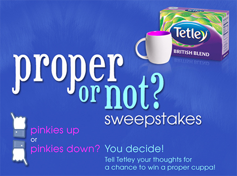 Tetley Tea sweepstakes