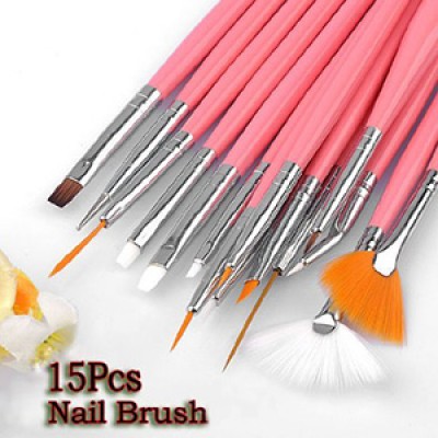 15-Piece Nail Art Brush Set Just $2.60 + Free Shipping