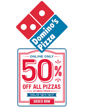 Domino's 50% Off Pizzas