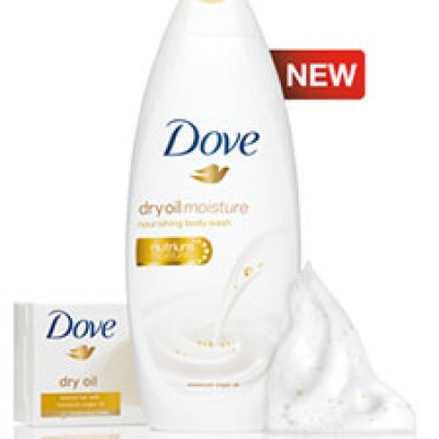 Free Dove Dry Oil Body Wash Samples