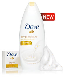 Dove Dry Oil Body Wash Samples