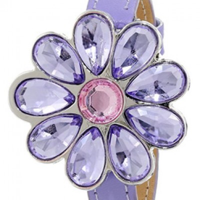 Disney "Princess" Flower Watch with Leather Band Just $10.00 + Free Shipping