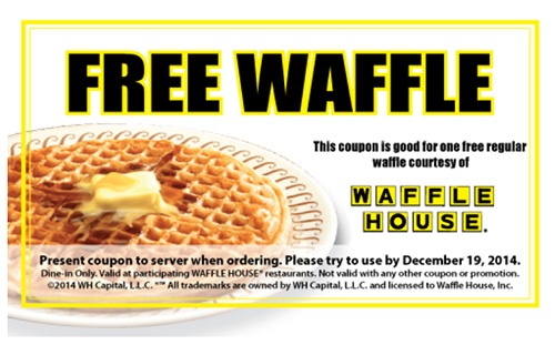 Waffle House Free Waffle