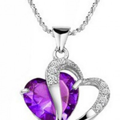 Heart Shape Pendant & Necklace Only $2.66 + Free Shipping