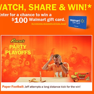 Reese's: Win A $100 Walmart Gift Card