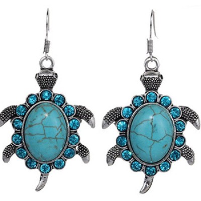 Turquoise Turtle Earrings Just $2.82 + Free Shipping