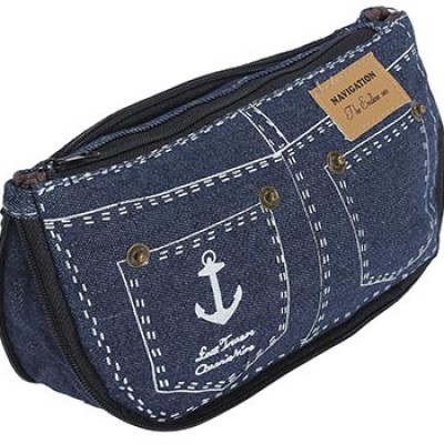 Denim Cosmetic Bag Only $2.59 + $0.30 Shipping