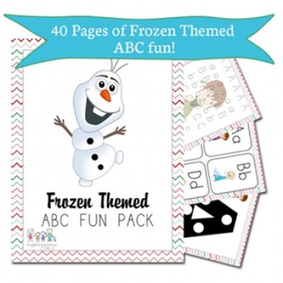 Free Frozen-Themed ABC + MATH Pack