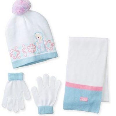 Frozen Elsa Pom Beanie Glove and Scarf Set Just $7.25 (Reg $30.00)