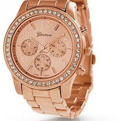 Geneva Rose Gold Plated Ladies Watch Just $5.27 + Free Shipping