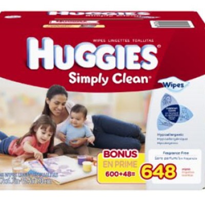 Huggies Simply Clean Baby Wipes, Refill, 648 Count Just $9.37