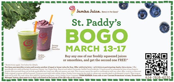 Jamba Juice: BOGO Smoothies