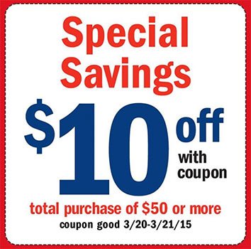 Meijer: $10 Off $50