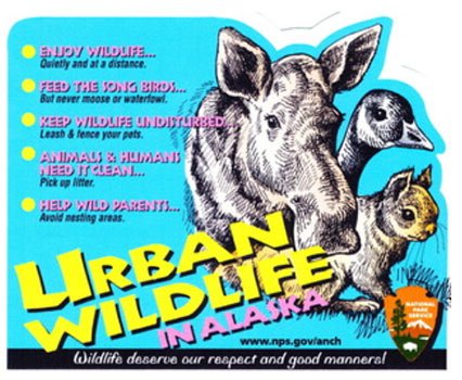 Free Urban Wildlife Stickers