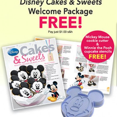 Free Disney Cakes & Sweets Welcome Package W/ $1.00 S&H